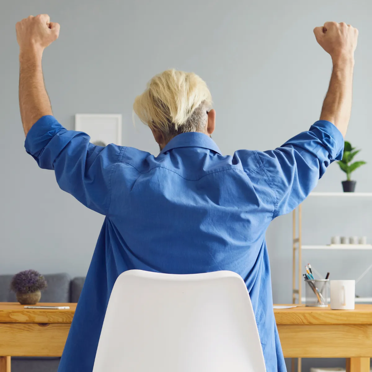 Person creating a realistic action plan