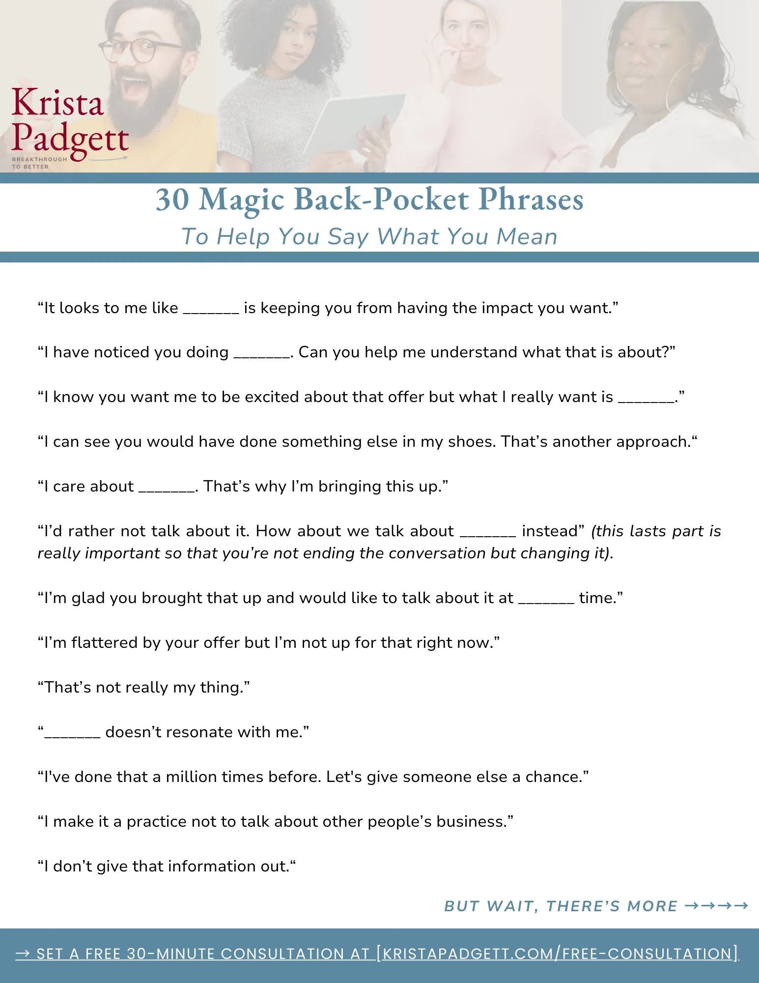 30 Magical Back-Pocket Phrases guide cover