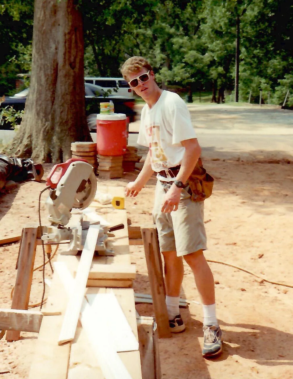 Andy at Habitat for Humanity in 1998