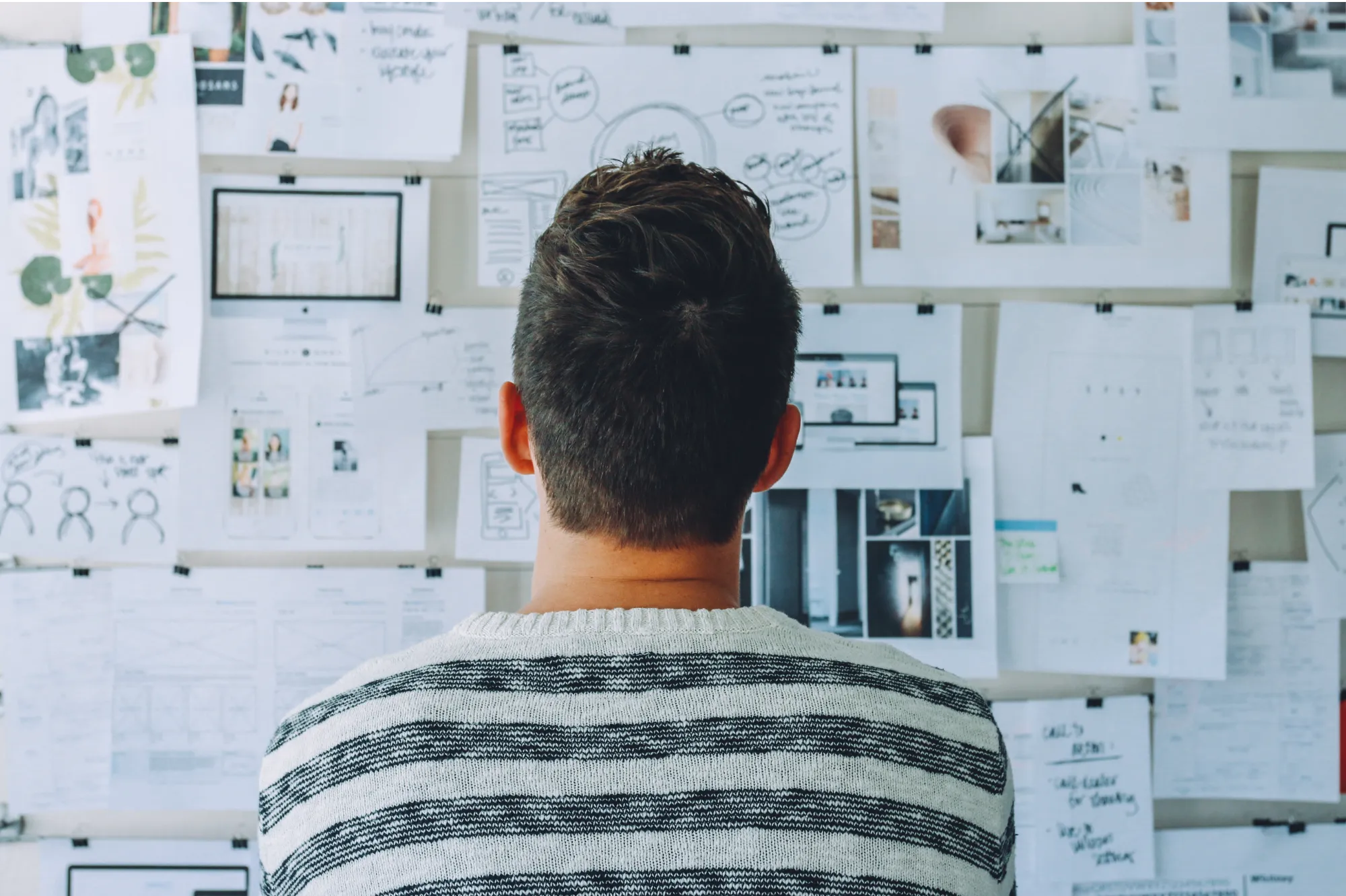 Person planning their career vision